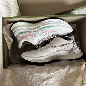 Gucci White and Pink Women's Sneakers